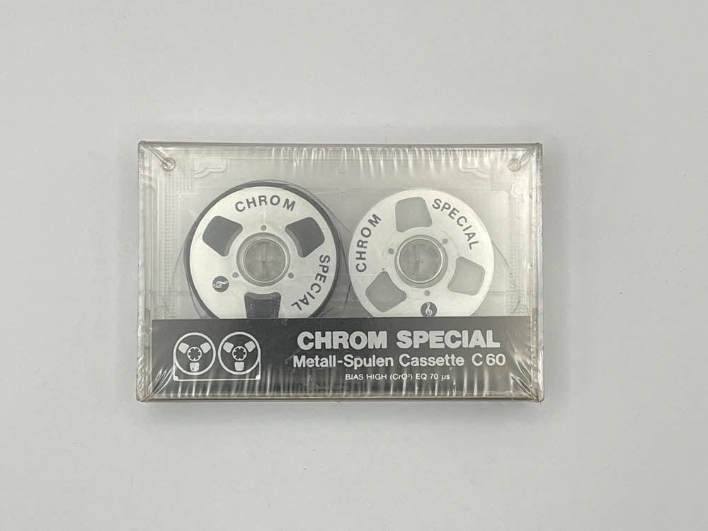 Chrom Special blank cassette tape C-60- Postion II - Metal Reels - Very  rare 